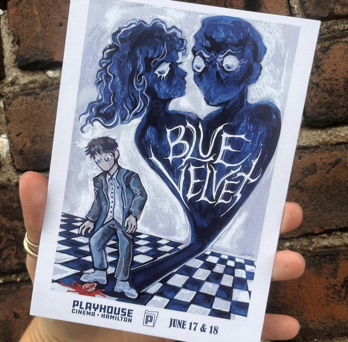 Blue Velvet Post Card Blue Velvet Post Card