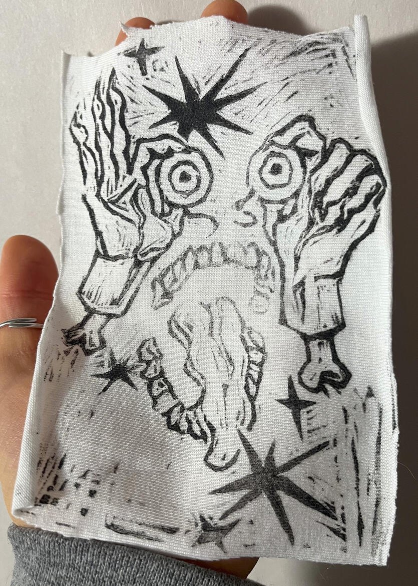 LINO-CUT PATCHES